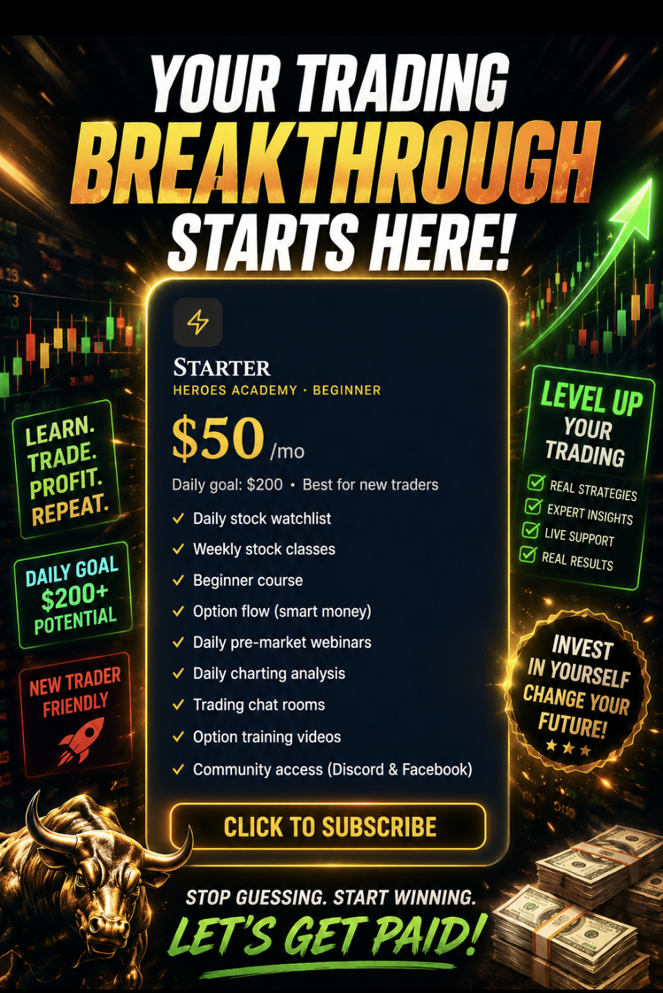 Starter plan — Heroes Academy beginner trading membership